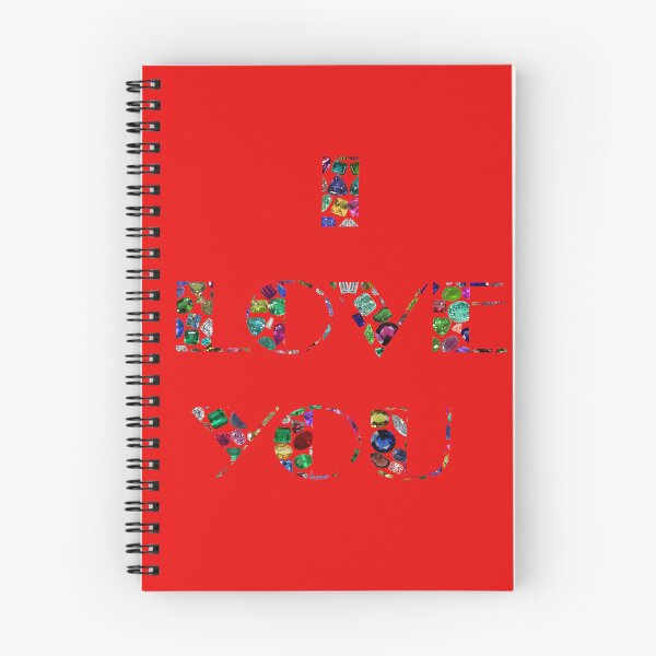 Item preview, I Love You written with Gemstones and Diamonds designed and sold by DigitalGemArt.