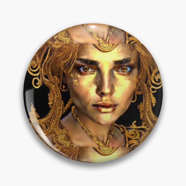 Item preview, glowing gold ornate designed and sold by AbundanceMind.