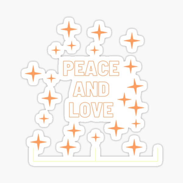  Love World Peace Stickers
