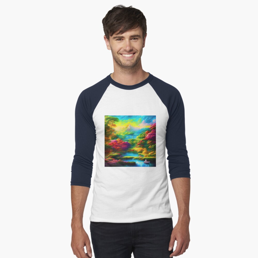 Item preview, Baseball ¾ Sleeve T-Shirt designed and sold by blackhalt.