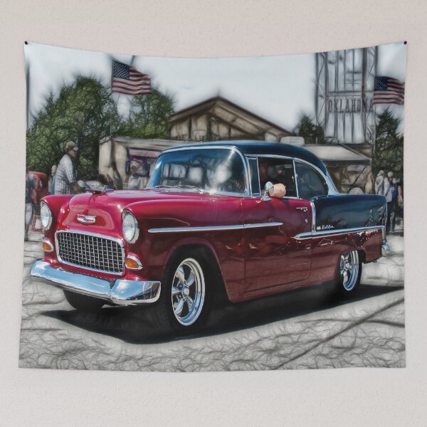 Item preview, Double Nickel,......55 Chevy, car show OKC,USA designed and sold by JohnDSmith.