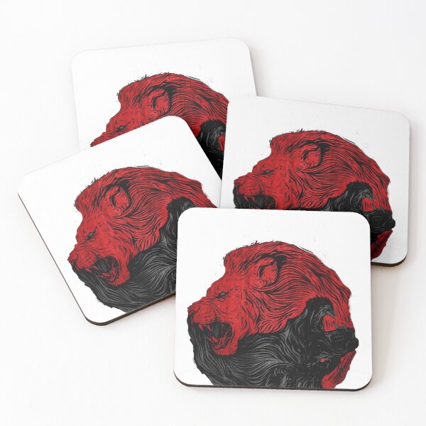 Item preview, Black and red Lion designed and sold by Luj1inthehouse.