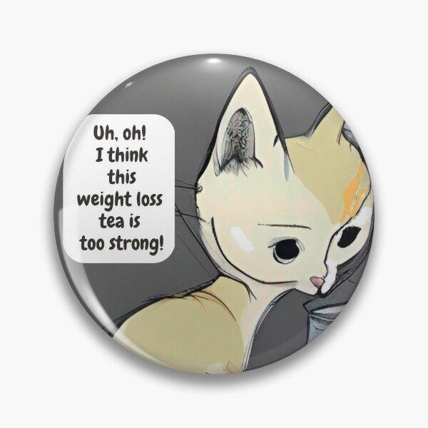 Item preview, Funny, worried, skinny cat and tea cup wall art. Cartoon cat wall decor as prints, on canvas, or large posters. Cat wall art decor for your living room or bedroom. Choice of print sizes. designed and sold by JoelsCorner.