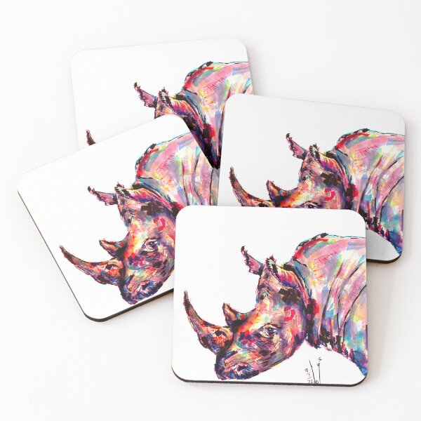 Item preview, Rainbow Rhino designed and sold by SarahbytheLake.