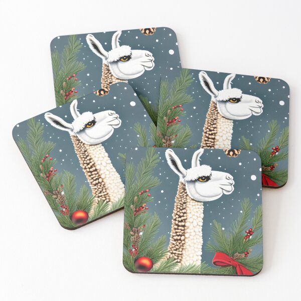 Item preview, Pretty Holiday Llama designed and sold by Poetic Patterns Studio.