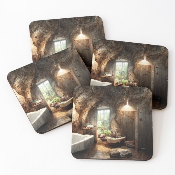 Item preview, Underground-Cave Bathroom 1 designed and sold by Styxiann.