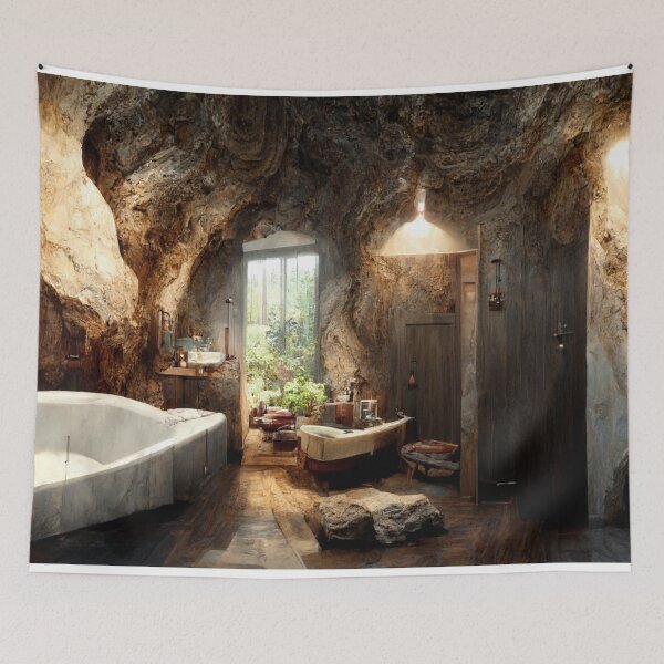 Item preview, Underground-Cave Bathroom 1 designed and sold by Styxiann.