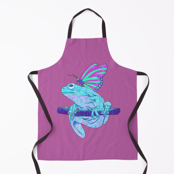 Item preview, Fantasy Blue Frog Spirit Animal with Butterfly designed and sold by LaRoach Digital Arts.