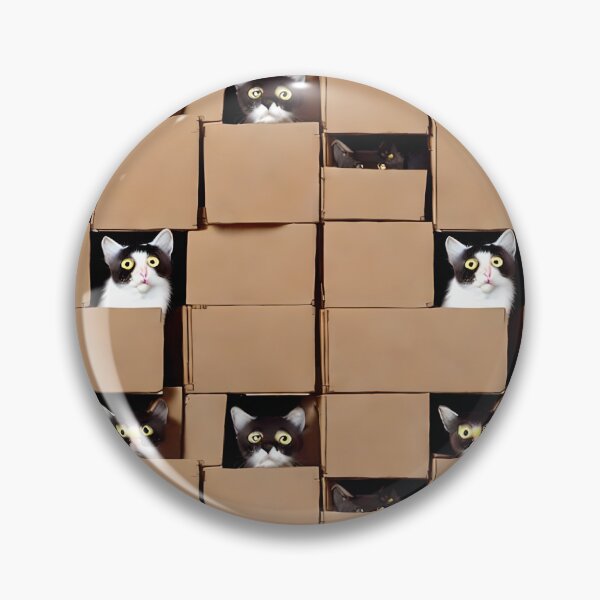 Item preview, Cats in cardboard boxes designed and sold by KoroCincoCats.
