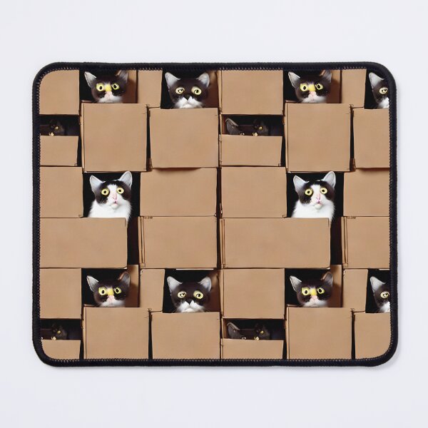 Item preview, Cats in cardboard boxes designed and sold by KoroCincoCats.