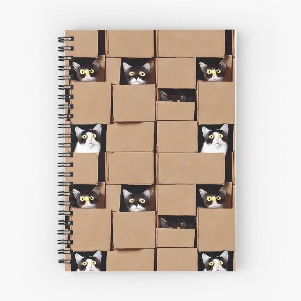 Item preview, Cats in cardboard boxes designed and sold by KoroCincoCats.