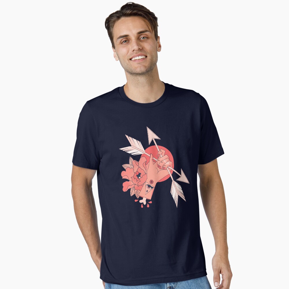 Vista previa del artículo con la obra «Camiseta esencial», diseñado y vendido por gingerish.