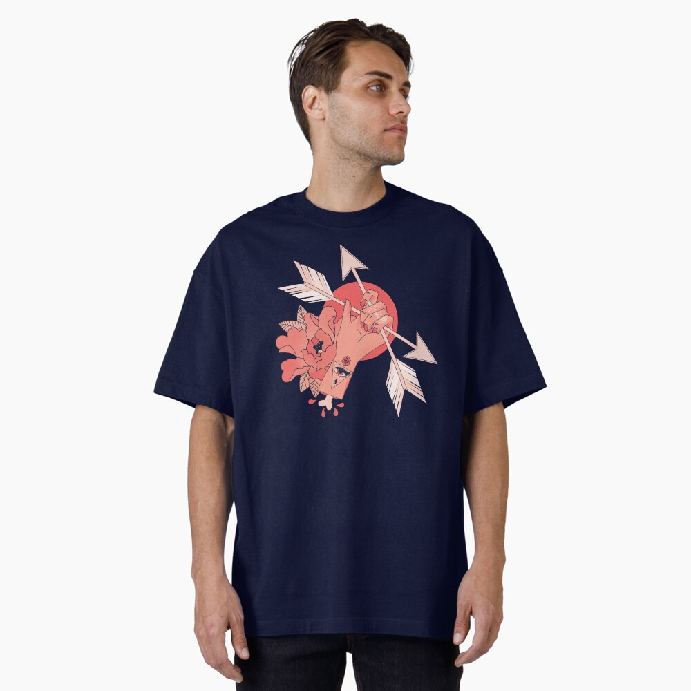 Vista previa del artículo con la obra «Camiseta oversize», diseñado y vendido por gingerish.