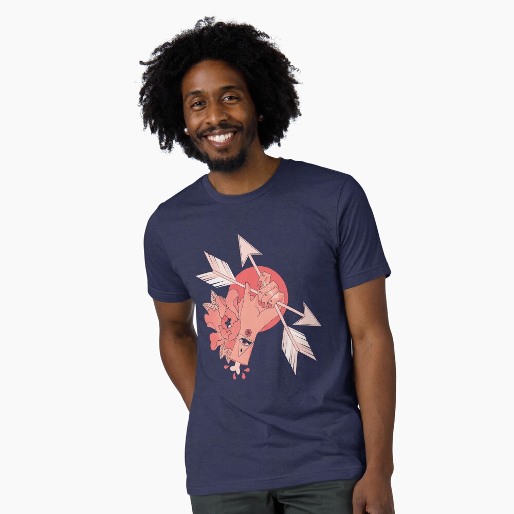 Vista previa del artículo con la obra «Camiseta de tejido mixto», diseñado y vendido por gingerish.