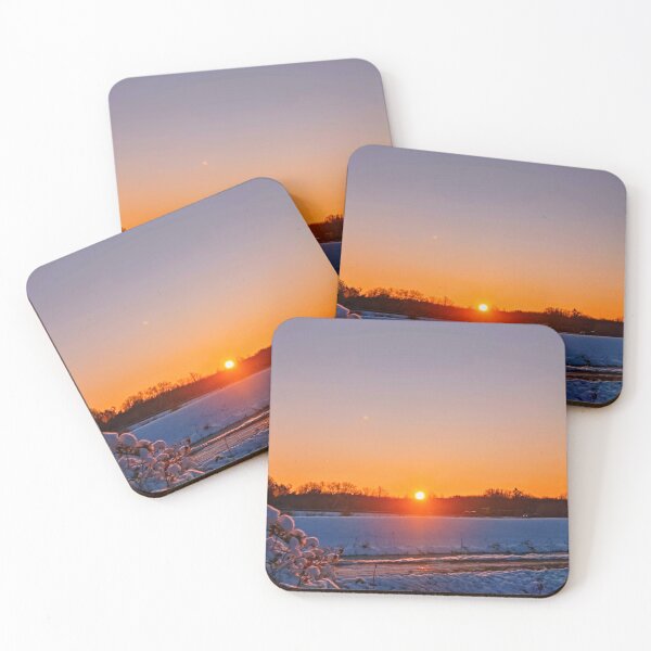 Item preview, Nature photography winter lake sunset designed and sold by Aline22.