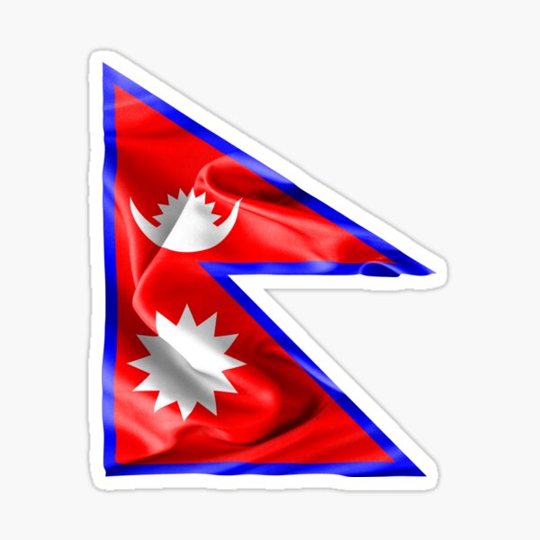 "Nepal Flag" Sticker by MarkUK97 Redbubble
