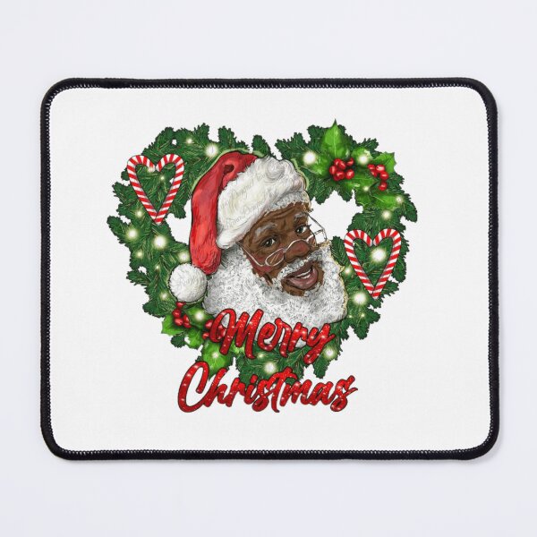 Item preview, black happy holidays african american santa mrs  designed and sold by BORHIM-ART.