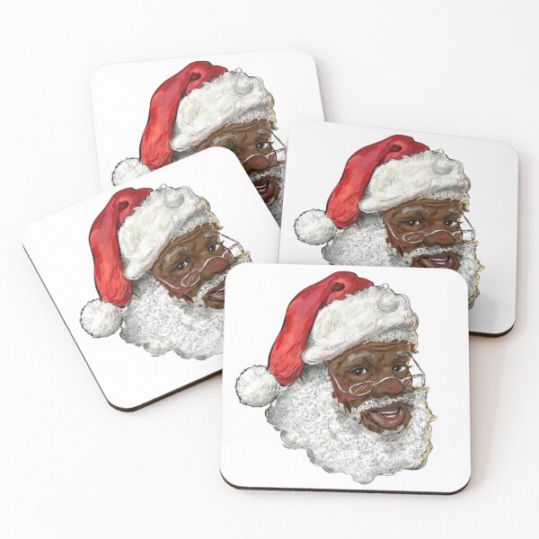 Item preview, black happy holidays african american santa mrs  designed and sold by BORHIM-ART.