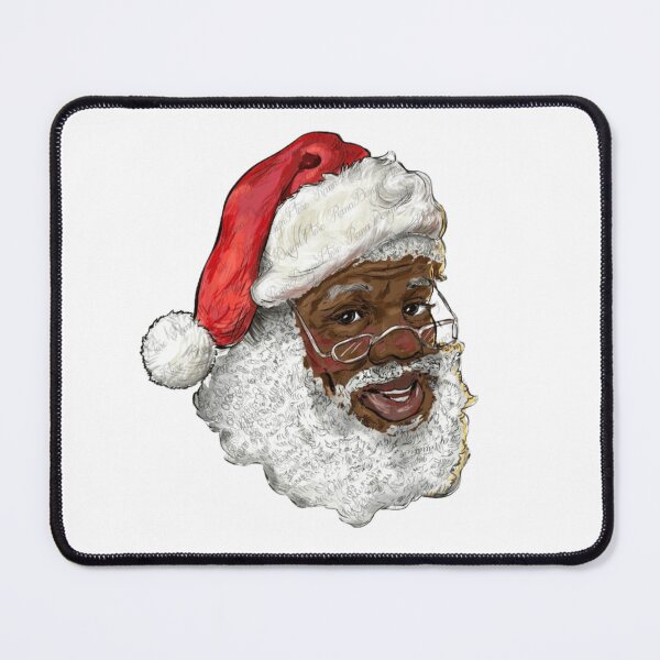 Item preview, black happy holidays african american santa mrs  designed and sold by BORHIM-ART.