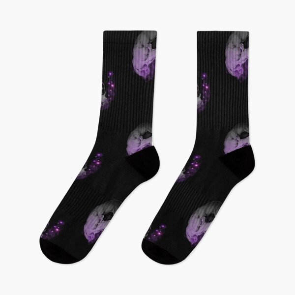 Item preview, Black skull, purple smoke designed and sold by LegendaryMommy.