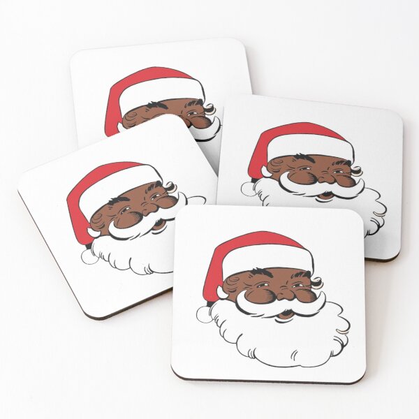 Item preview, black happy holidays african american santa mrs  designed and sold by BORHIM-ART.