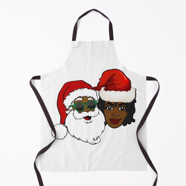 Item preview, black happy holidays african american santa mrs designed and sold by BORHIM-ART.