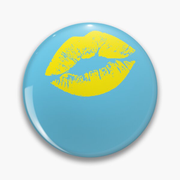 Item preview, Yellow Lips Kissable 80s designed and sold by EbnerPrints.