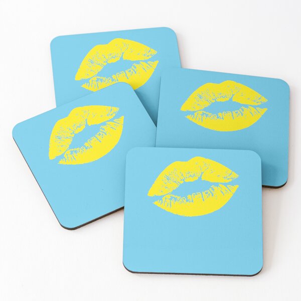 Item preview, Yellow Lips Kissable 80s designed and sold by EbnerPrints.