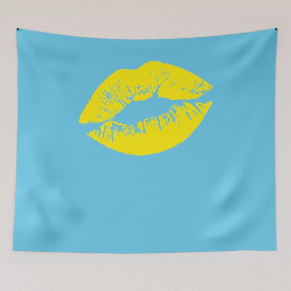 Item preview, Yellow Lips Kissable 80s designed and sold by EbnerPrints.