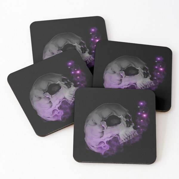 Item preview, Black skull, purple smoke designed and sold by LegendaryMommy.