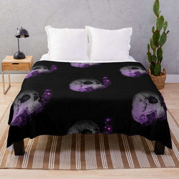 Item preview, Black skull, purple smoke designed and sold by LegendaryMommy.