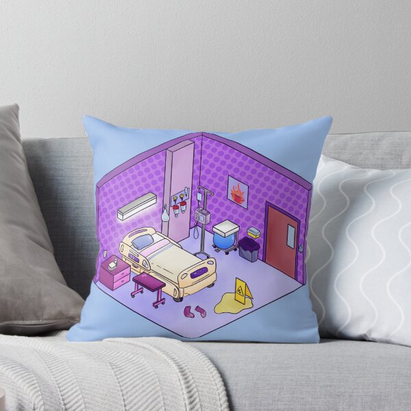 Item preview, Isometric Hospital Room designed and sold by TheDoodleRoom.