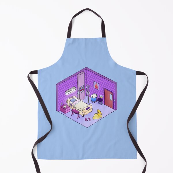 Item preview, Isometric Hospital Room designed and sold by TheDoodleRoom.
