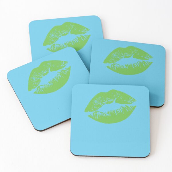Item preview, Green Lips Kissable 80s designed and sold by EbnerPrints.