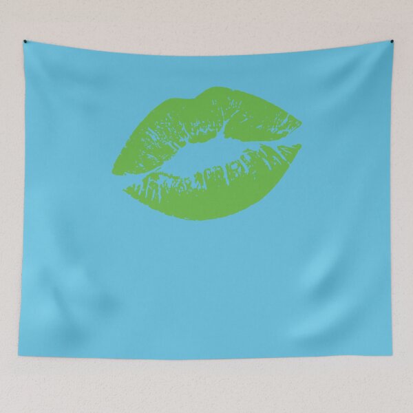 Item preview, Green Lips Kissable 80s designed and sold by EbnerPrints.