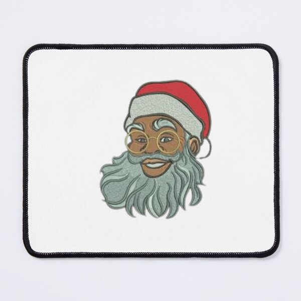 Item preview, black happy holidays african american santa mrs  designed and sold by BORHIM-ART.