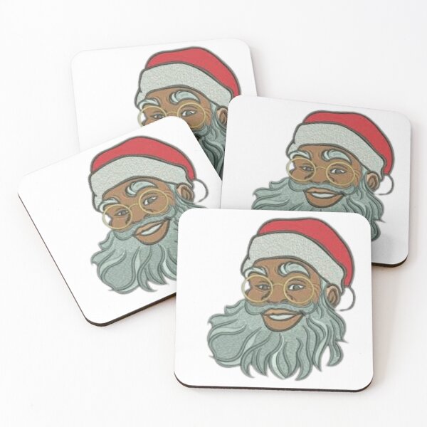 Item preview, black happy holidays african american santa mrs  designed and sold by BORHIM-ART.