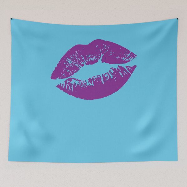 Item preview, Purple Lips Kissable Lips 80s designed and sold by EbnerPrints.
