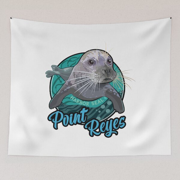 Item preview, Harbor Seal at Point Reyes California designed and sold by SunNoonPark.