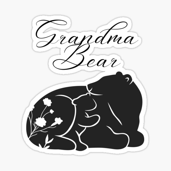 grandma bear Sticker