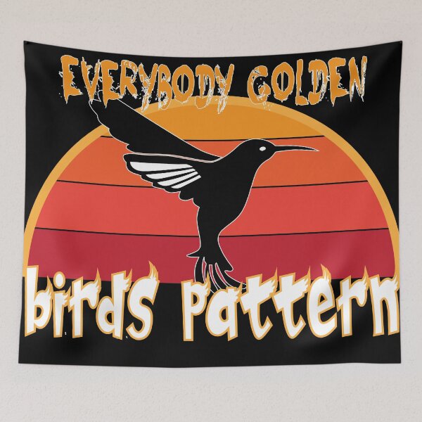 Item preview, Everybirdy Golder Birds Pattern designed and sold by dsirs.