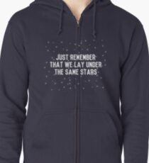 Never Be Alone lyric Zipped Hoodie