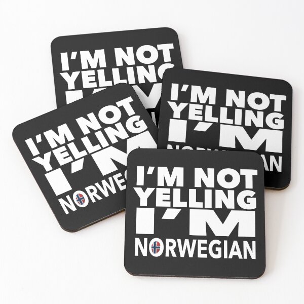 Item preview, Norwegian present - i'm not yelling, i'm Norwegian - Norwegian gifts - Norwegian flag - Norway Gift - Norwegian Decor designed and sold by babaorum.