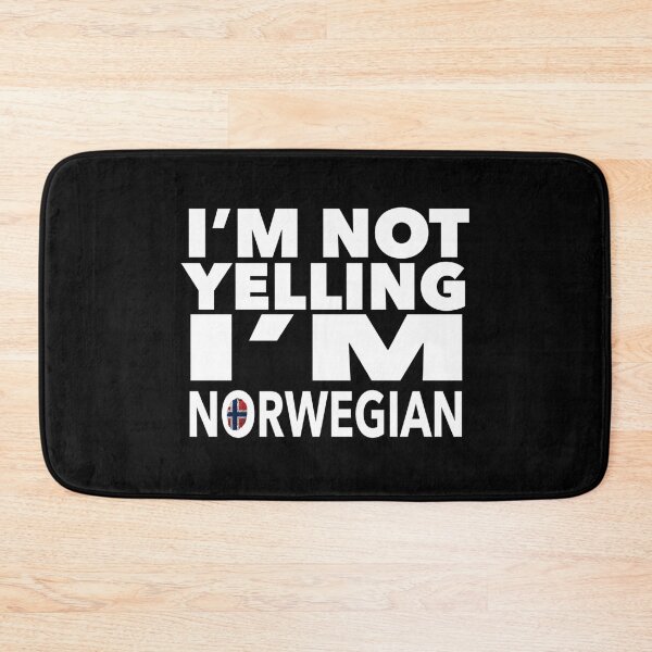 Item preview, Norwegian present - i'm not yelling, i'm Norwegian - Norwegian gifts - Norwegian flag - Norway Gift - Norwegian Decor designed and sold by babaorum.