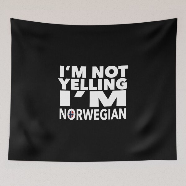 Item preview, Norwegian present - i'm not yelling, i'm Norwegian - Norwegian gifts - Norwegian flag - Norway Gift - Norwegian Decor designed and sold by babaorum.