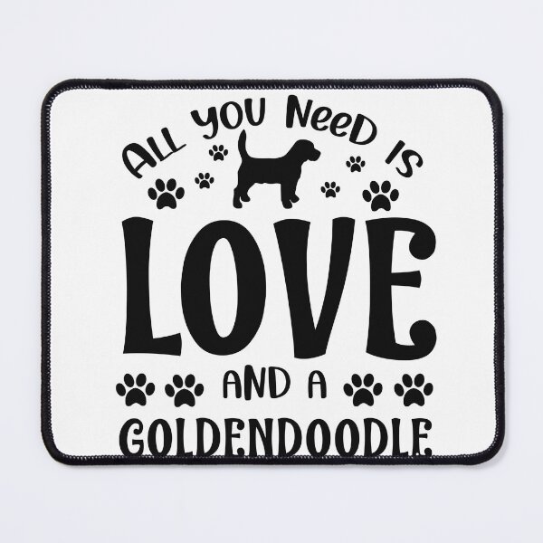 Item preview, All you need is love and a Goldendoodle designed and sold by BlackCatArtBB.