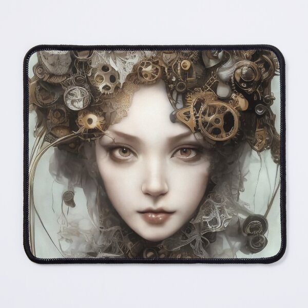Item preview, Amber Steampunk Girl Portrait designed and sold by Kamiri.