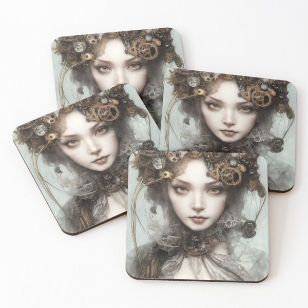 Item preview, Amber Steampunk Girl Portrait  designed and sold by Kamiri.
