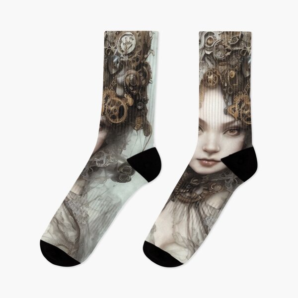 Item preview, Amber Steampunk Girl Portrait  designed and sold by Kamiri.