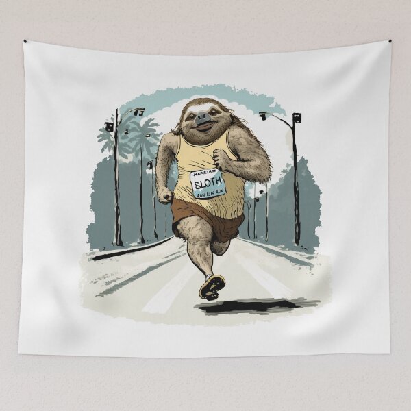 Item preview, Sloth Running designed and sold by Bondoboxy.